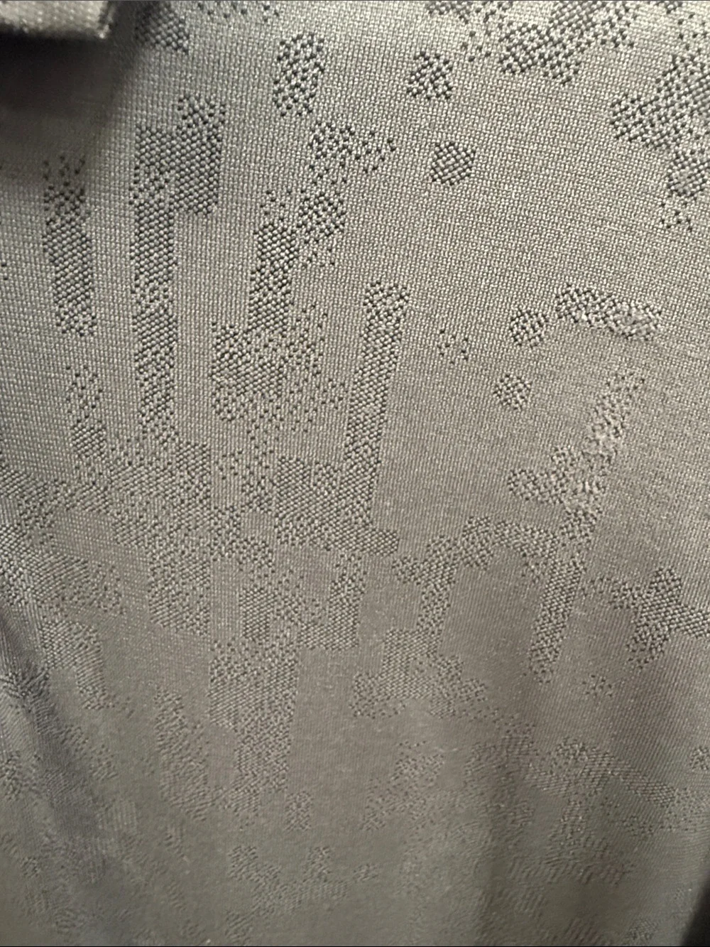 Nike Men's Grey Textured Polo Shirt